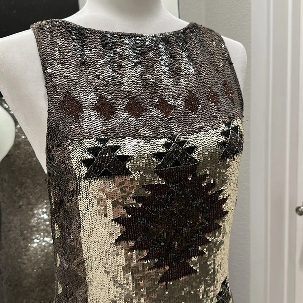 AllSaints Spitalfields Jacks Place London Hand Embellished Dress Vintage… - Picture 4 of 12